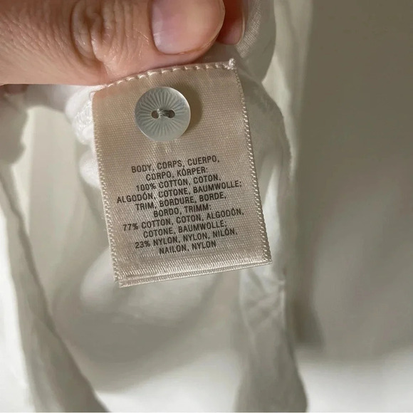 Anthropologie Holding Horses White Lace Button Front Shirt Size XS - Picture 9 of 12